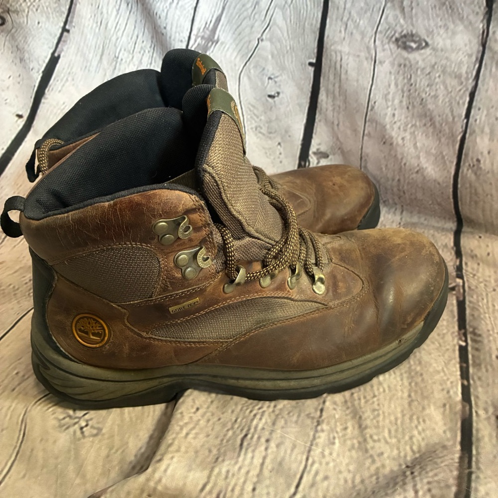 TIMBERLAND Chocorua 15130 Waterproof Hiking Boots Mens Size 9.5W A1959 Shoes GUC